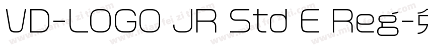 VD-LOGO JR Std E Reg字体转换